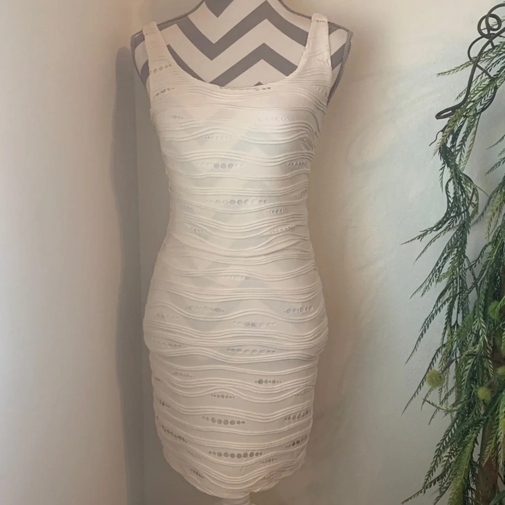 Soprano tight white tank top dress